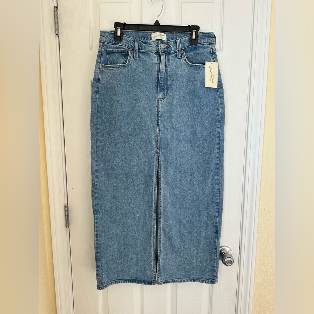 Universal Thread Light Blue Denim Skirt